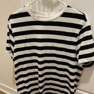 Black and White Striped Tee